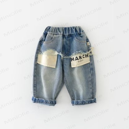 MARCH PARIS Baby Toddler Denim Pants - image 2