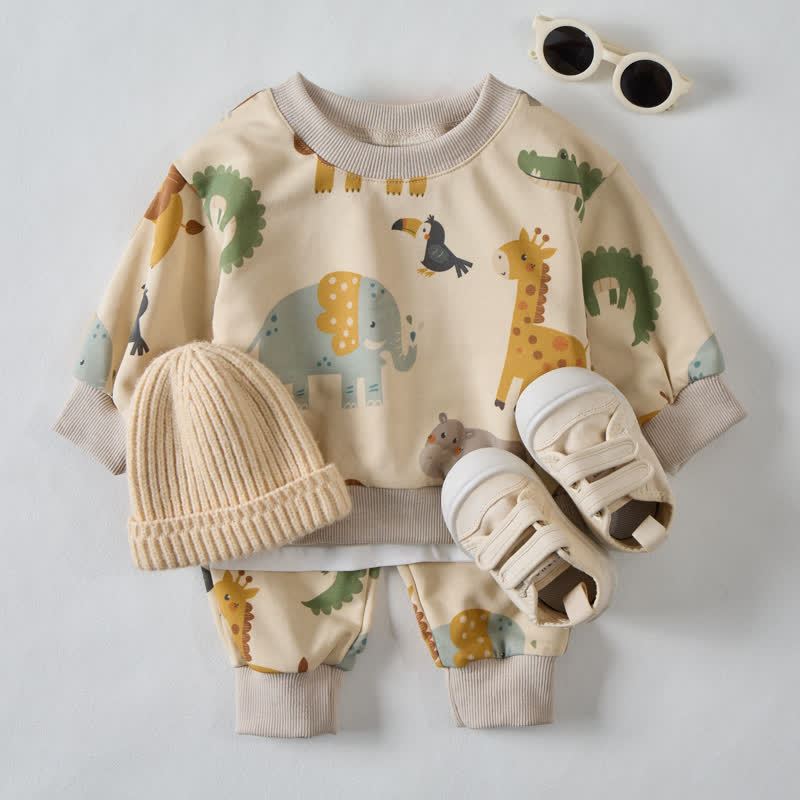 Baby Beige Zoo 2-piece Set - image 2