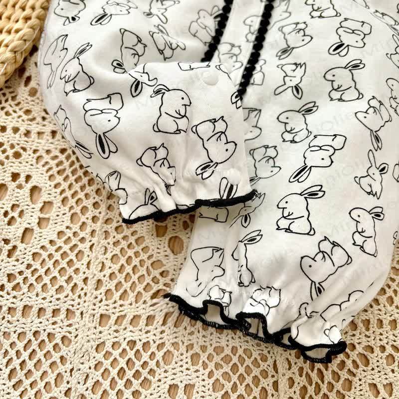 Baby Girl Rabbit Romper - image 4