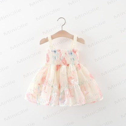 Baby Toddler Girl Flower Bow Dress - image 2
