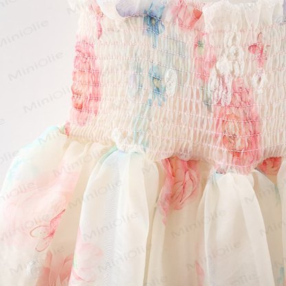 Baby Toddler Girl Flower Bow Dress - image 4