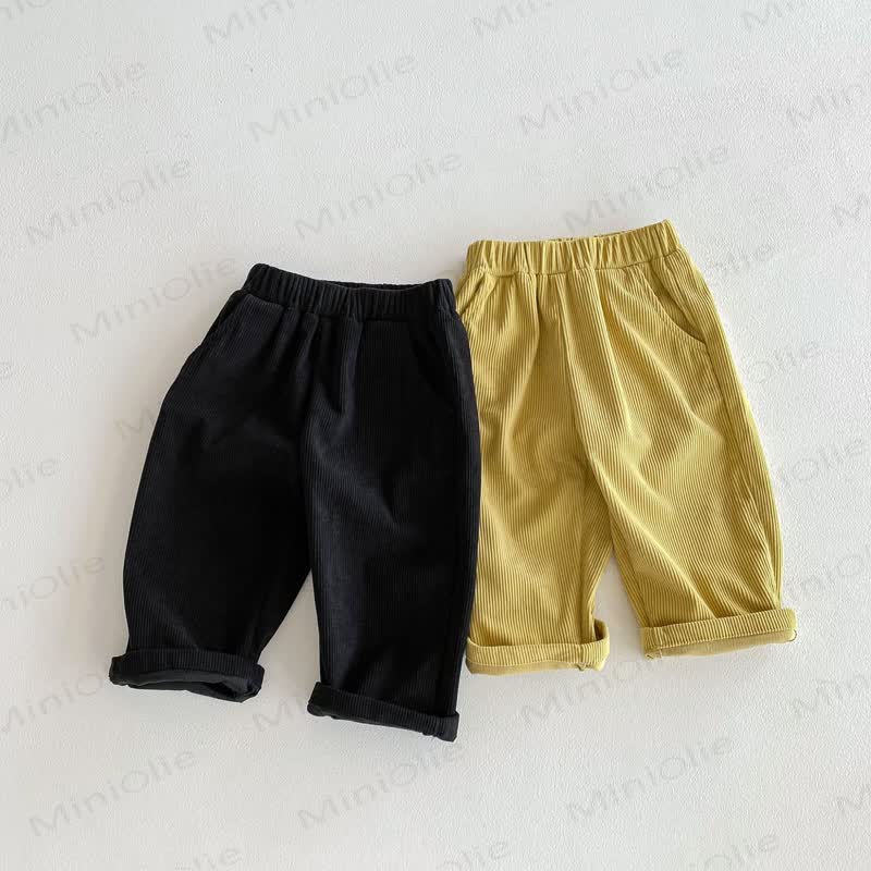 Baby Toddler Cord Solid Color Pants - image 1