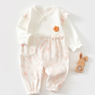 Baby Newborn 3D Flower Kimono Romper - Pink - 3-6M - image 1