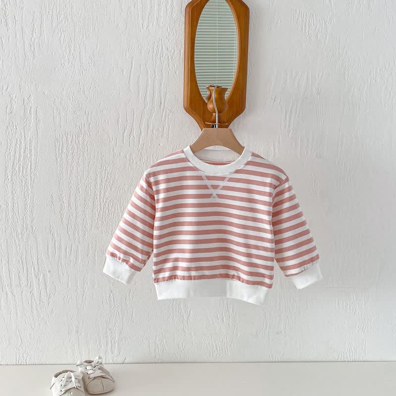 Toddler Striped Pink/Blue Sweatshirt - image 5