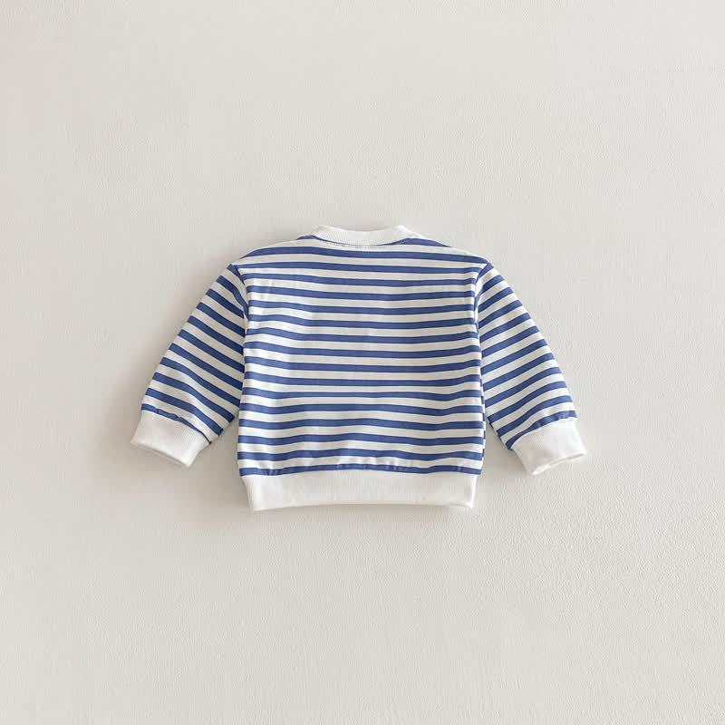 Toddler Striped Pink/Blue Sweatshirt - image 15