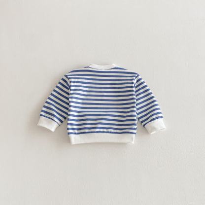 Toddler Striped Pink/Blue Sweatshirt - image 15