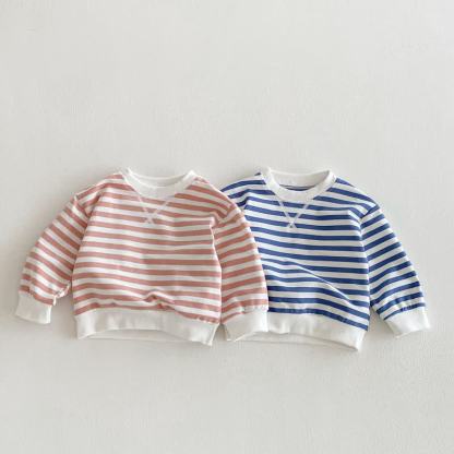 Toddler Striped Pink/Blue Sweatshirt - image 4