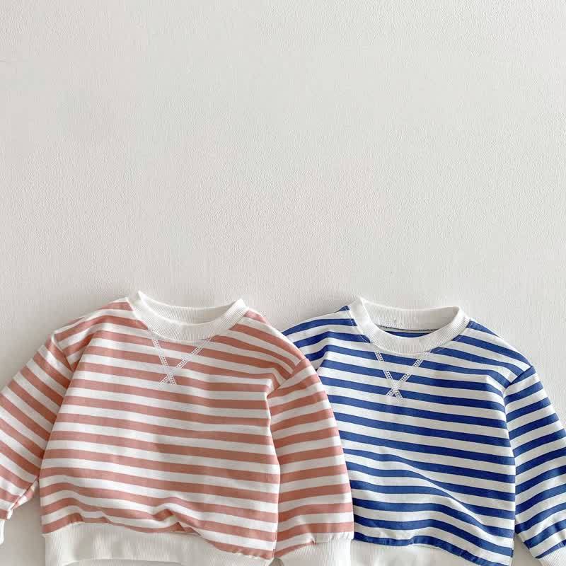 Toddler Striped Pink/Blue Sweatshirt - image 8