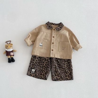 Baby Leopard Romper/Jacket/Overalls - image 2