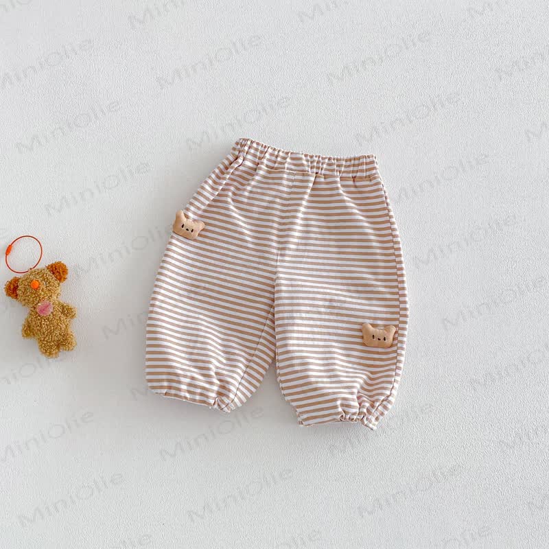 Baby Toddler Stripe Animal Pants - Coffee White - 5-7T - image 5