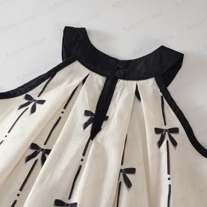 Toddler Kid Girl Bow Stripe 2-piece Set - image 4