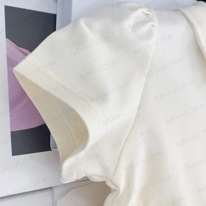 Toddler Kid Girl Flower Polo Collar Dress - image 4