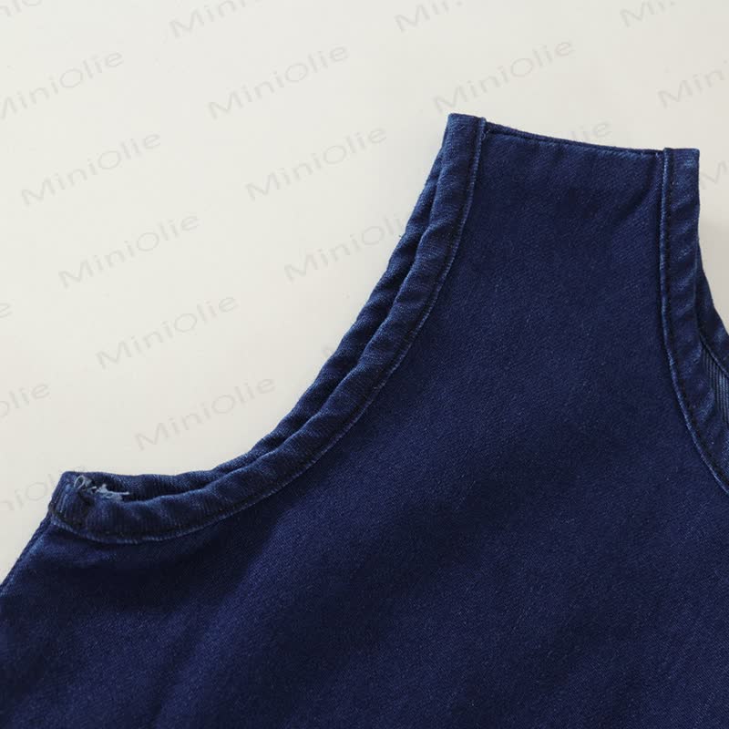 Toddler Kid Girl Denim Sleeveless 2-piece Set - image 6
