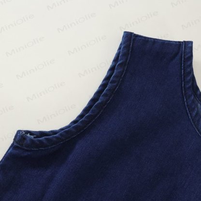 Toddler Kid Girl Denim Sleeveless 2-piece Set - image 6
