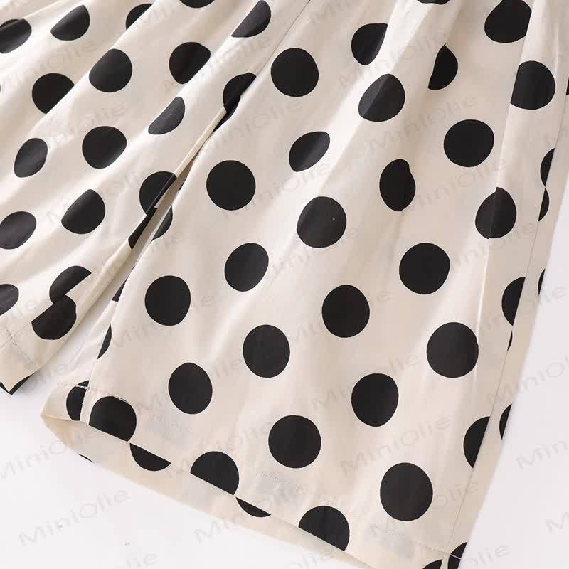 Toddler Kid Girl Beige Dot 2-piece Set - image 10