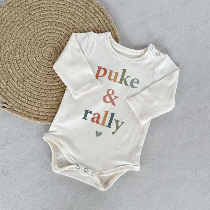 PUKE & RALLY Baby White Bodysuit - White - 18-24M - image 1