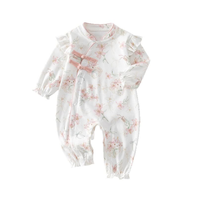 Baby Rabbit Pink Romper - image 2