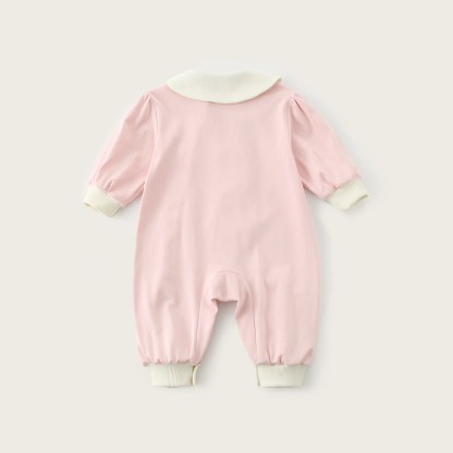 ONE TWO THREE Baby Rabbit Pink Romper - image 3