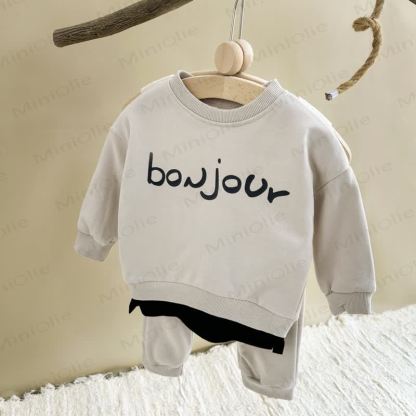 BONJOUR Baby Boy Fake 2-piece Set - Beige - 4Y - image 3