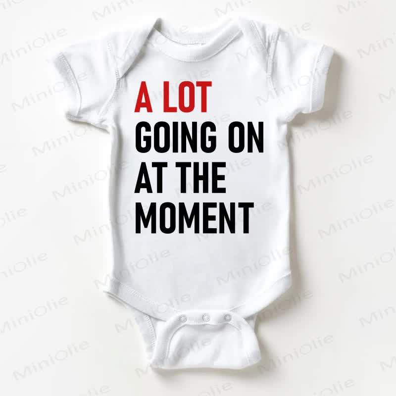 A LOT GOING ON AT THE MOMENT Baby White Bodysuit - White - 18-24M - image 1