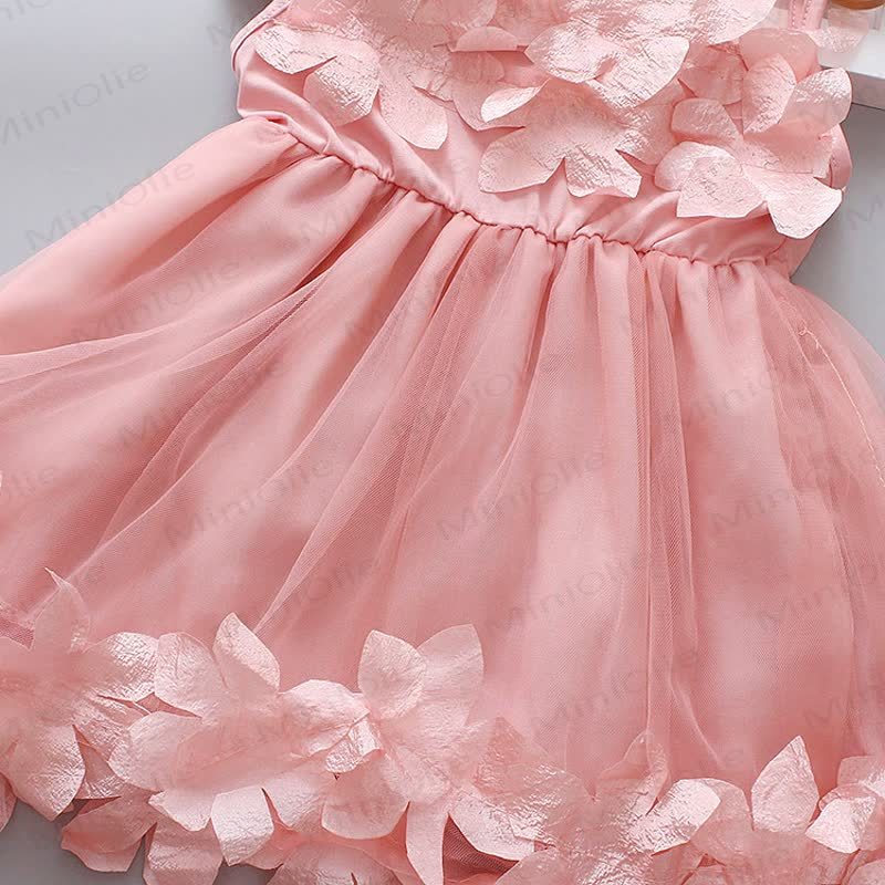 Baby Toddler Girl Sweet Flower Mesh Sleeveless Dress - image 9