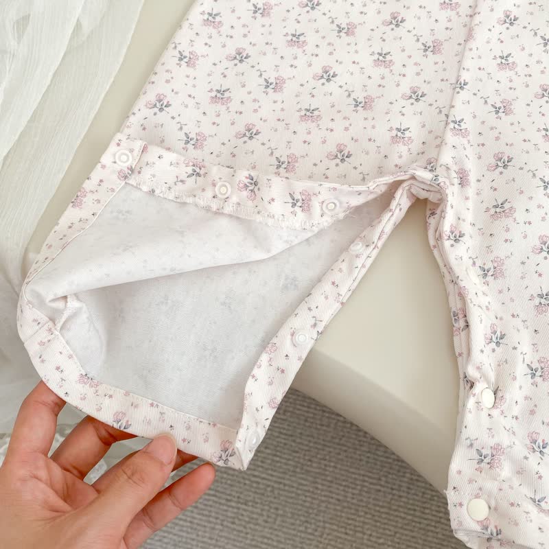 Baby Girl Flower Bunny Pink Overalls/Pink Top - image 8