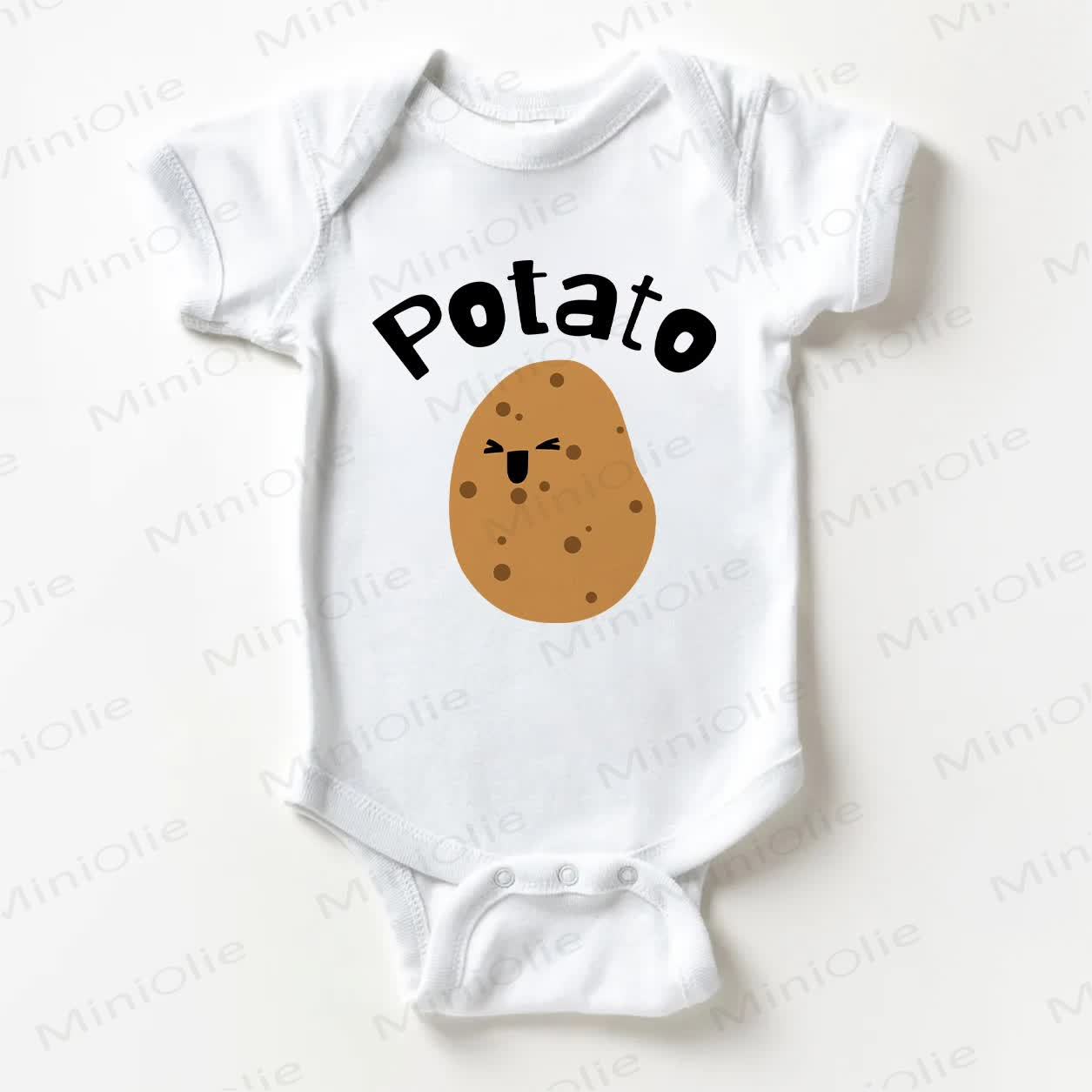 POTATO Baby White Bodysuit - White - 18-24M - image 1