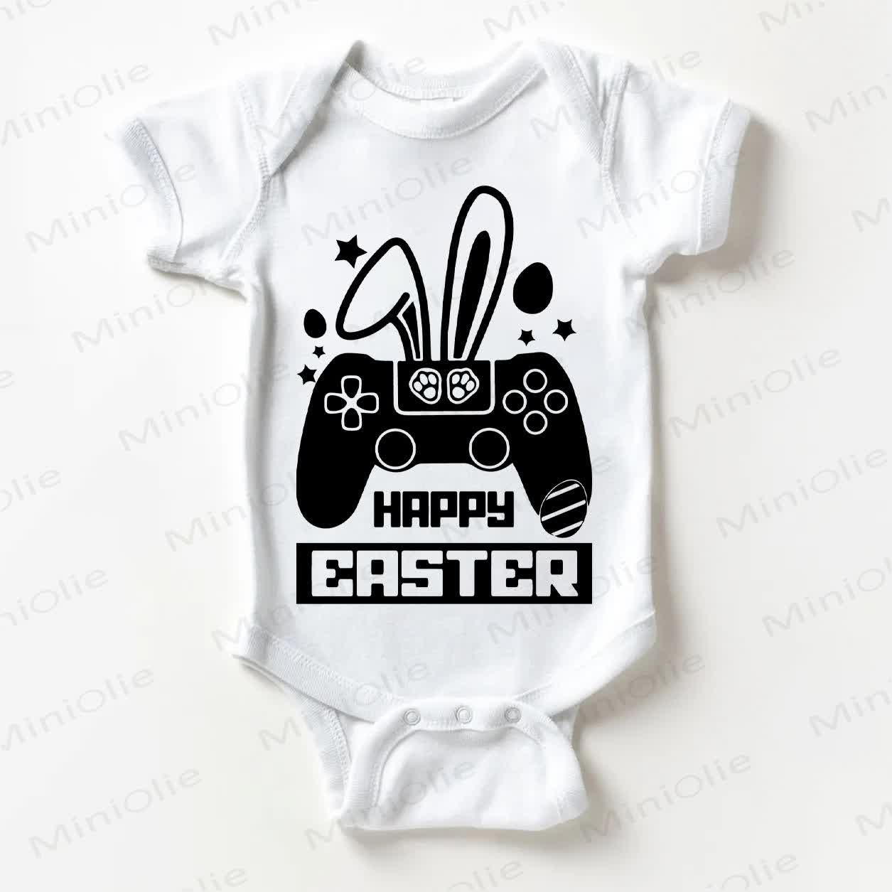HAPPY EASTER Baby White Bodysuit - White - 18-24M - image 1