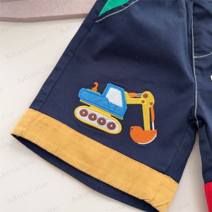 Toddler Kid Car Stripe Pocket Shorts - image 10