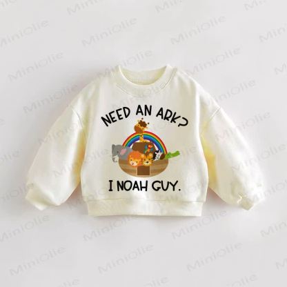 NEED AN ARK I NOAH GUY Baby Toddler Animal Cream Sweatshirt - Cream - 3-5T - image 1