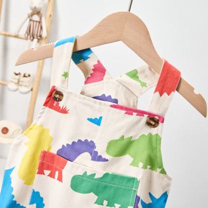 Baby Toddler Colorful Dinosaurs Overalls - image 4