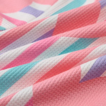 Baby Colorful Striped Hearts Waffle 2-piece Set - image 7