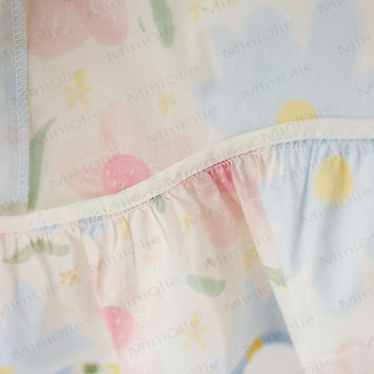 Baby Toddler Girl Pink Blue Flower Dress  - image 10