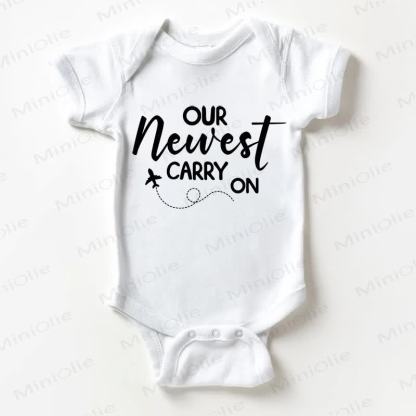 OUR NEWEST CARRY ON Baby White Bodysuit - White - 18-24M - image 1