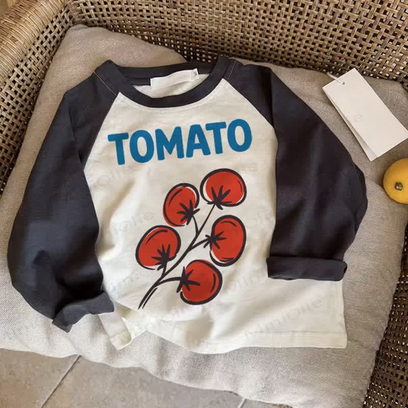TOMATO Baby Dark Gray Raglan Top - Drak Gray - 2-3T - image 1