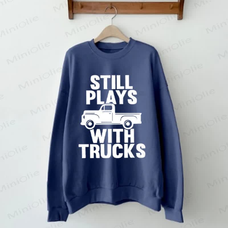 STILL PLAYS WITH TRUCKS/PLAYS WITH TRUCKS Baby Family Casual Sweatshirt - image 2