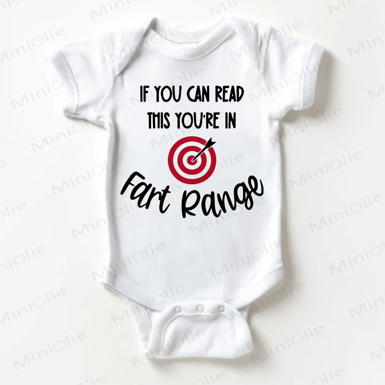 IF YOU CAN READ THIS YOU'RE IN FART RANGE Baby White Bodysuit - White - 18-24M - image 1