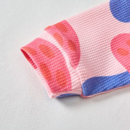 Baby Toddler Girl Mushroom Pink Sweatshirt 2-piece Set - image 5