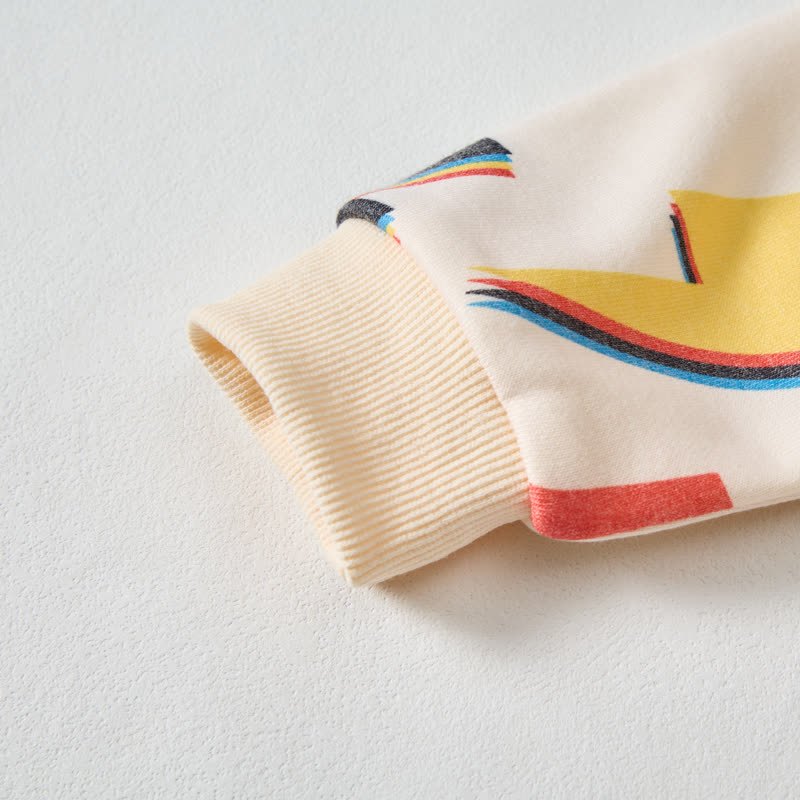 Baby Toddler Colored Lightning Waffle 2-piece Beige Set - image 3