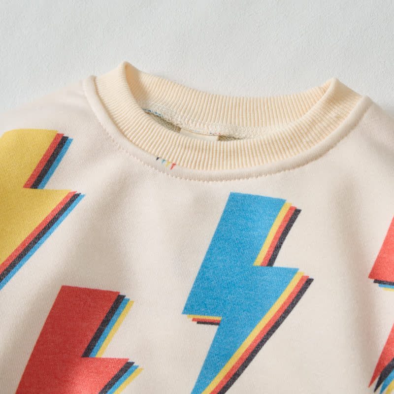 Baby Toddler Colored Lightning Waffle 2-piece Beige Set - image 4