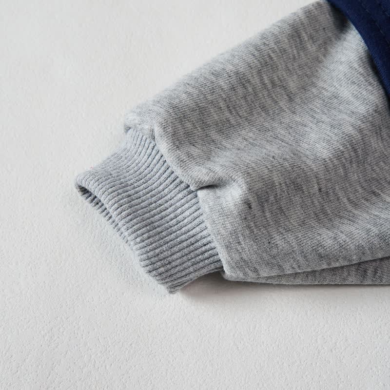 JUST MOVED OUT MY MOM'S PLACE... GOT MY OWN CRIB Baby Toddler Love Dark Blue Color Block Romper - image 2