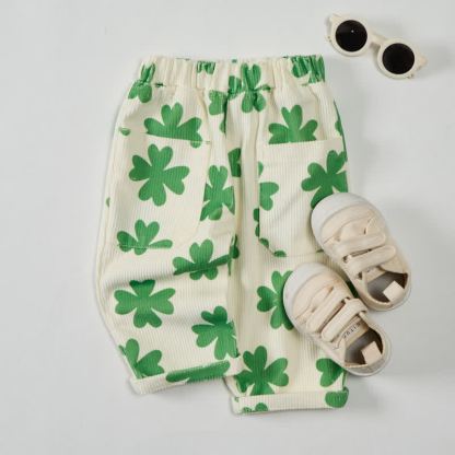 Baby Toddler Beige Clover Cord Pants - image 3