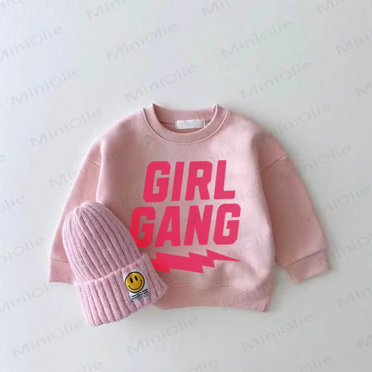 GIRL GANG Baby Pink Sweatshirt - Pink - 2-3T - image 1