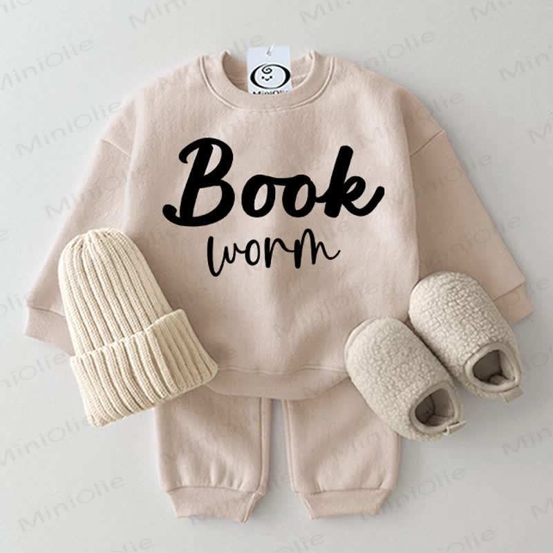 BOOKWORM Baby Beige 2-piece Set - Beige - 2-3T - image 1