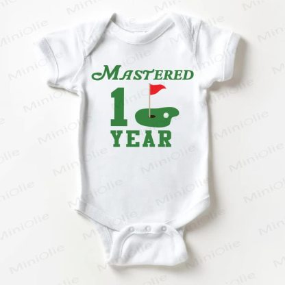 MASTERED 1 YEAR Baby Golf White Bodysuit - White - 18-24M - image 1