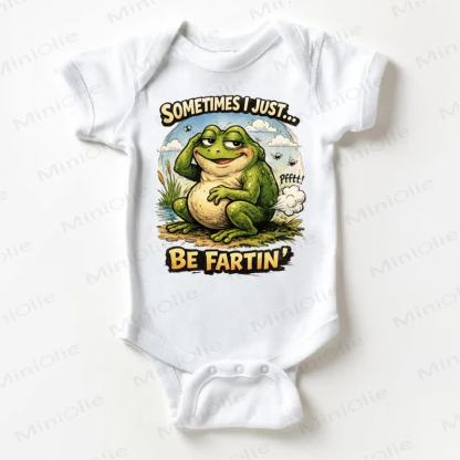SOMETIMES I JUST BE FARTIN' Baby Flog Bodysuit - White - 18-24M - image 1