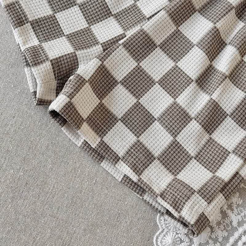 Baby Plaid Waffle Tee and Shorts 2-piece Set - image 10