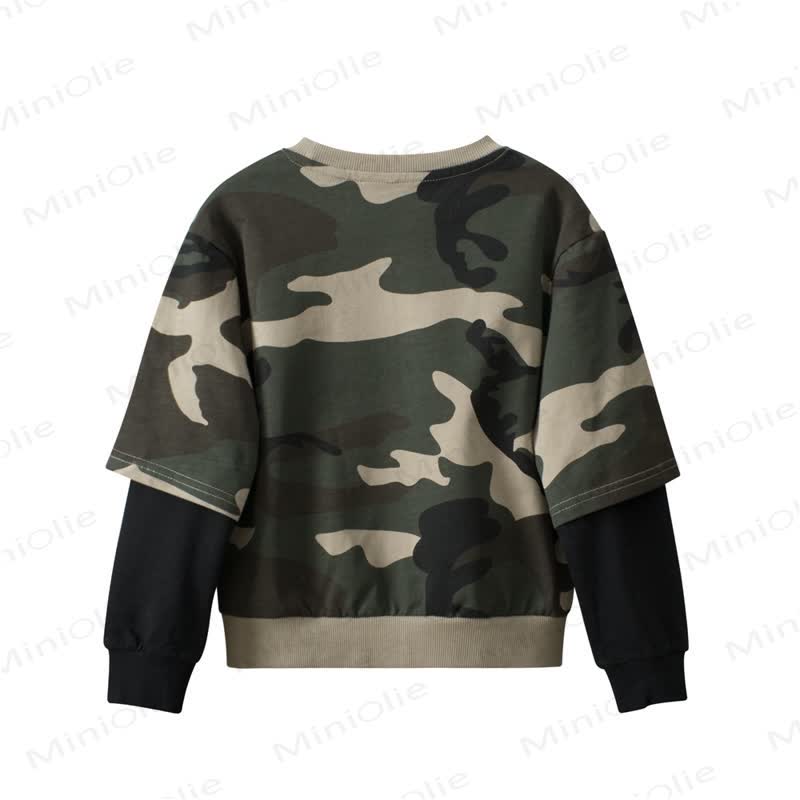 Toddler Camouflage Fake 2pcs Sweatshirt - image 2