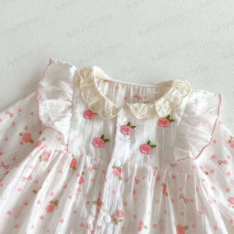 Baby Floral Ruffled  Romper - image 3