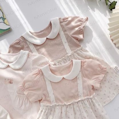 Baby Toddler Girl Peter Pan Collar Bee Dress - image 2